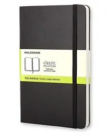 Moleskine Classic Plain Paper Notebook - Black