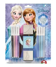 Multiprint Italia Blister Frozen Marker Pens and Stamps Art Set - 11 Pieces