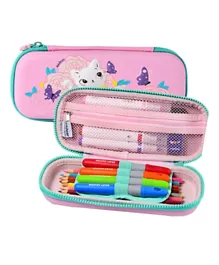 ميدير - محفظة أقلام صغيرة بتصميم القطة - وردي