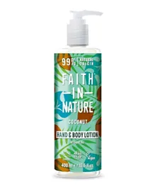 Faith in Nature Natural Coconut Hand and Body Lotion - 400mL