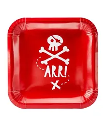 PartyDeco Party Pirates Plates - Pack of 6