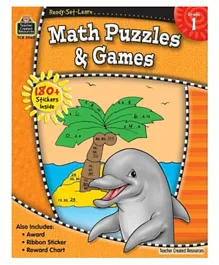 Teacher Created Resource Ready Set Learn Math Puzzles & Games - 64 Pages