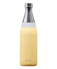 زجاجة ماء ستانلس ستيل ثيرمافاك فريسكو من ألادين لون أصفر ليموني - 0.6 لتر
