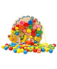 UKR Wooden Hedgehog Bead Game - Multicolor
