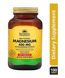 Sunshine Nutrition Magnesium Citrate - 100 Tablets