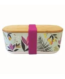 Sara Miller Bamboo Lunch Box - Multicolor
