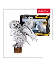 CubicFun National Geographic 3D Puzzle Snowy Owl - 62 Pieces