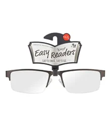 نظارات إي إف إيزي ريدرز بإطار معدني نصفي - أسود ورمادي