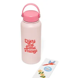 Ban.do Stainless Steel Water Bottle Enjoy the Little Things - 975mL