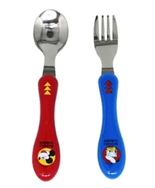 Mickey Mouse And Friends Stainless Steel Cutlery Set - 2 Pieces