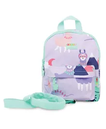 Penny Scallan Mini Backpack School with rein Loopy Llama - Purple