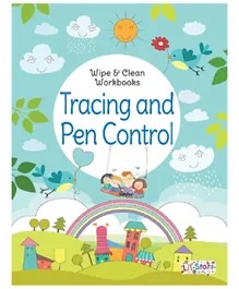 Sawan Pegasus Wipe & Clean Workbook Tracing & Pen Control - English