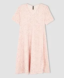 DeFacto Floral Maternity Dress - Pink