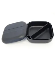 Ekobo Go Square Bento Lunch Box - Black + 2 Black Compartments