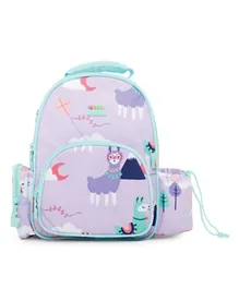 Penny Scallan Loopy Llama Backpack Medium Backpack Purple- 12 Inches