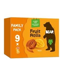 BEAR Fruit Rolls Mango Pack of 9 - 20g each