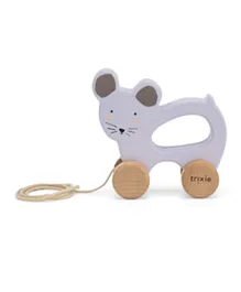 Trixie Wooden Pull Along Toy - Ms. Mouse