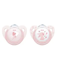 NUK Trendline Baby Rose Soother  Pack of 2 - Pink