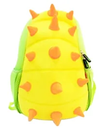 Nohoo Jungle Backpack Spiky Dinosaur Yellow Green - 13 inches