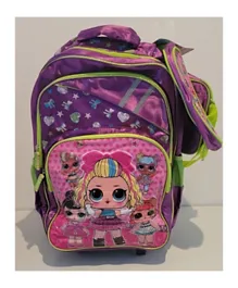 Stuck On You L.O.L Surprise Trolley School Bag With Lunch Bag and Pencil Case - 17 Inches