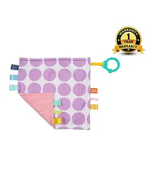 Bright Starts Little Taggies 2-Sided Blankie - Purple