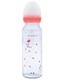 Bebeconfort PP Feeding Bottle With Handles Pink - 270 ml