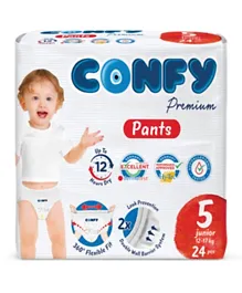 Confy Premium Diaper Pants Junior  Eco pack Size 5 - 24 Pieces