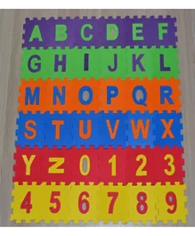 Matrax Oyuncak Eva Puzzle Alphabets and Numbers Mat Multi Color - 36 Pieces
