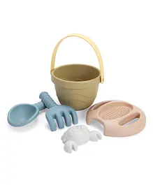 Dantoy Bioplastic Bucket & Spade Sand Set - 5 Pieces