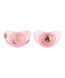 Tigex Silicone Pacifiers Smart Toucan Girl - Pack Of 2