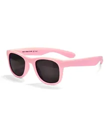 REAL SHADES Surf Flex Fit Silver Mirror Lens Sunglasses - Dusty Rose