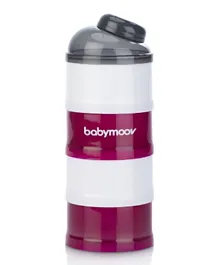 Babymoov 4 Compartment Milk Powder Dispenser - Pink White