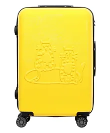 Biggdesign Cats Carry On Luggage Small - Yellow