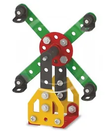 Mechanix Starter Giant Wheel -12 parts  & 2 Engineering Models - Multicolour