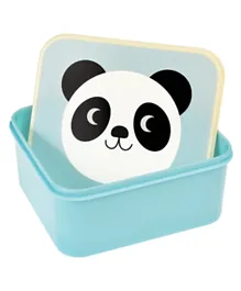 Rex London Miko The Panda Lunch Box - Blue