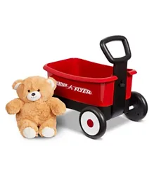 Radio Flyer Push & Play Walker Wagon With Teddy Bear