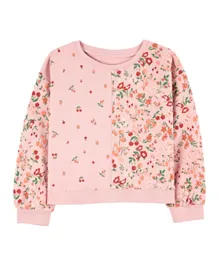 Carter's Floral French Terry Sweatshirt - Pink