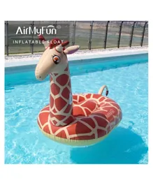 AirMyFun Giant Giraffe Float- Red