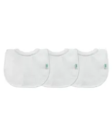Green Sprouts Stay dry Milk Catcher Bib Pack of 3 - White Set