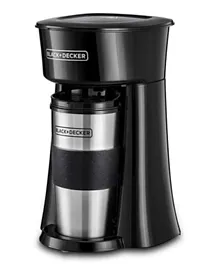 بلاك اند ديكر - ماكينة صنع القهوة للسفر - 0.8 لتر 650 واط - أسود