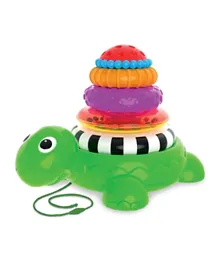 The Learning Journey Pull Along Stacking Turtle - Multicolor
