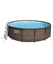 Bestway Power Steel Deluxe Round Pool Set - 14 Feet by 48 Inches