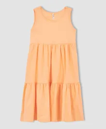 DeFacto Knitted Dress - Orange