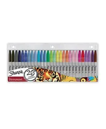 Sharpie Permanent Fine Markers Pack of 28 - Assorted