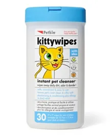 Petkin Kitty Wipes - 30 Count