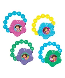 Party Centre Dora's Adventure Flower Gloss Bracelet Multi Color - 4 Pieces