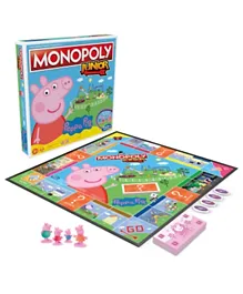 Monopoly Junior Peppa Pig Edition Board Game - 2 to 4 Players