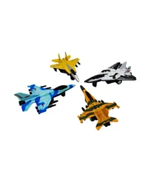 Toon Toyz Alloy Pullback Fighter Plane - 4 Pieces