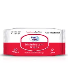 Cool & Cool Disinfectant Wipes - 40 Pieces