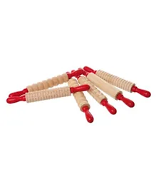 Edx Education Set of 6 Profiled Rolling Pins - Red